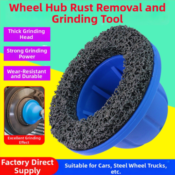 Инструмент за премахване на ръжда от автомобилен хъб и поддръжка на главата на шпиндела — Материал: пластмаса, метал и диамантени компоненти