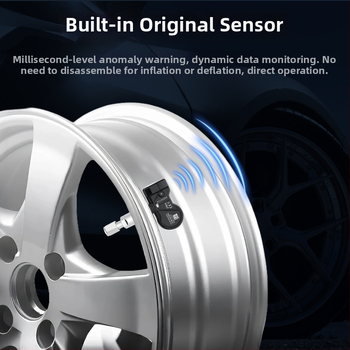 Universaalne TPMS rehvi rõhu sensor digitaalse ekraaniga, kõrge täpsus, integreeritud, kummist süstimise materjal