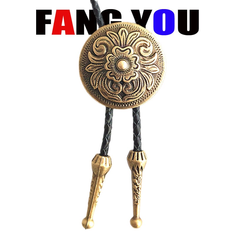 Боло вратовръзка - стрелоподобен дизайн, унисекс, за вечерно облекло; монохромен модел; материал: кожа; електроплакиране; обработка: tie-dye