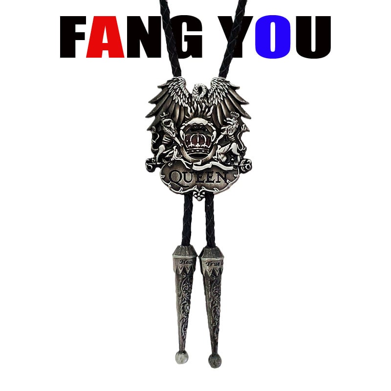 Боло вратовръзка - стрелоподобен дизайн, унисекс, за вечерно облекло; монохромен модел; материал: кожа; електроплакиране; обработка: tie-dye