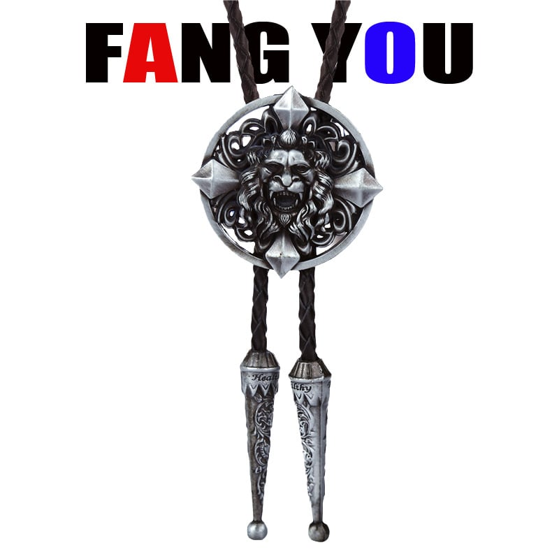 Боло вратовръзка - стрелоподобен дизайн, унисекс, за вечерно облекло; монохромен модел; материал: кожа; електроплакиране; обработка: tie-dye