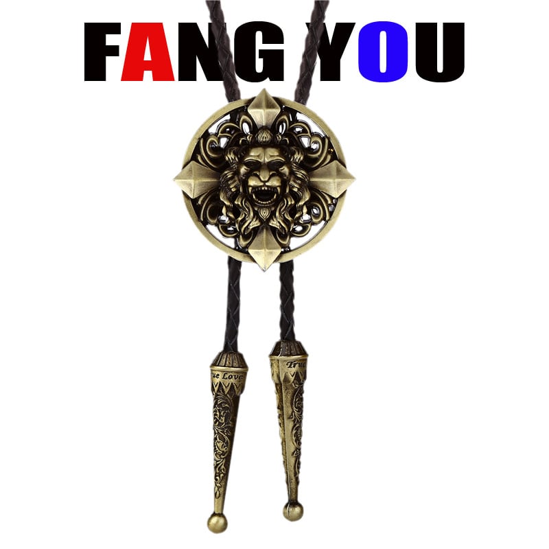 Боло вратовръзка - стрелоподобен дизайн, унисекс, за вечерно облекло; монохромен модел; материал: кожа; електроплакиране; обработка: tie-dye