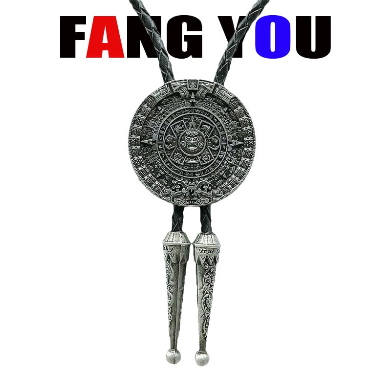 Боло вратовръзка - стрелоподобен дизайн, унисекс, за вечерно облекло; монохромен модел; материал: кожа; електроплакиране; обработка: tie-dye