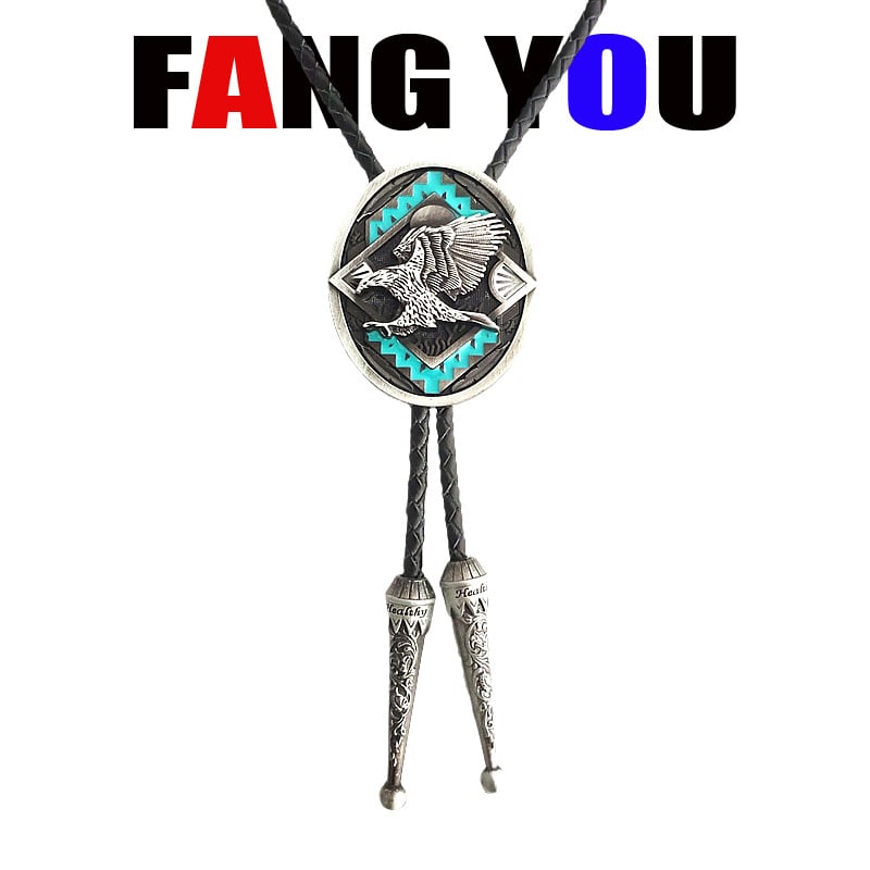 Боло вратовръзка - стрелоподобен дизайн, унисекс, за вечерно облекло; монохромен модел; материал: кожа; електроплакиране; обработка: tie-dye