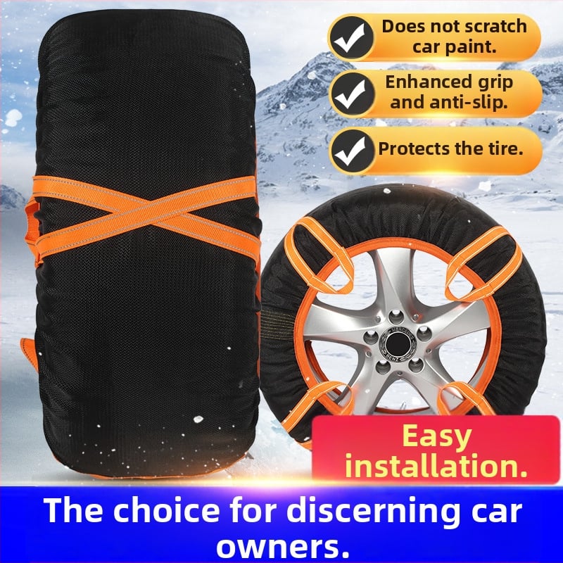 Снежни чорапи за гуми за SUV/офроуд автомобили със антихлъзгащ дизайн, персонализируеми, 1,5 кг