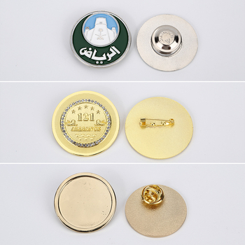 Metallist märgis kohandatud logoga, tsink sulam, die-casting valatud, kinnitus: liblikaklamber, nõel või nupud, kinkekarp