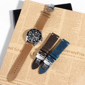 Langeley ehtne nahk kellarihm Huawei GT2 jaoks liblika klambriga, vintage kirjandusretro stiil