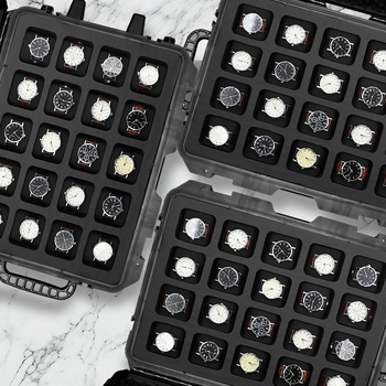 Canuya кожена кутия за съхранение на часовници – витрина за бижута, опаковка в кутия, висок капацитет, специално бижутерийно опаковане