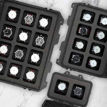 Canuya кожена кутия за съхранение на часовници – витрина за бижута, опаковка в кутия, висок капацитет, специално бижутерийно опаковане