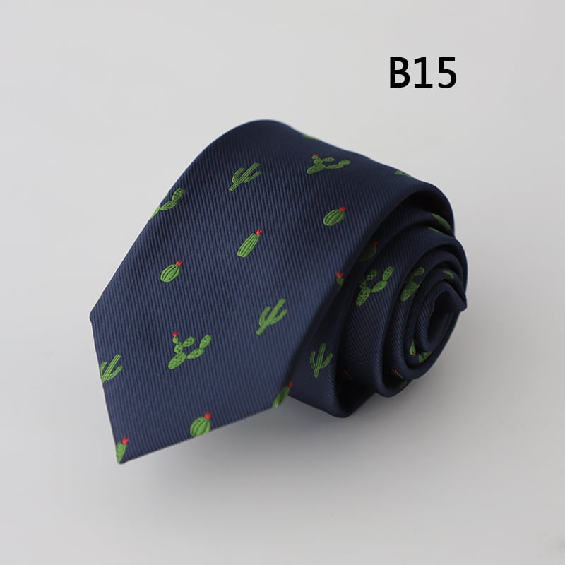 Галстук с жакардови райета, стреловиден стил за мъже – полиестер коприна