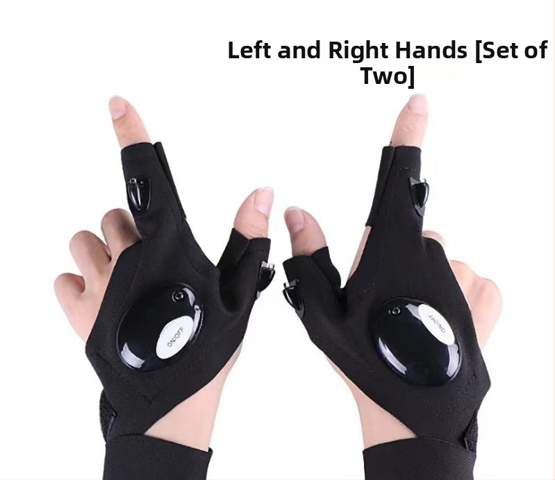 Nailonist kalastuskindad LED-laternaga ja sõrmelampidega öiseks kalastamiseks ning hädaremontideks