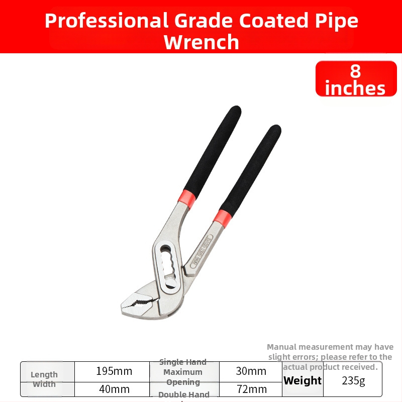 Yishun tööstusliku kvaliteediga veepumba pihvlid, mitmekülgsed, 7 tasemega reguleeritavad, 0,5 kg, torude ja kraanide jaoks, remondiks