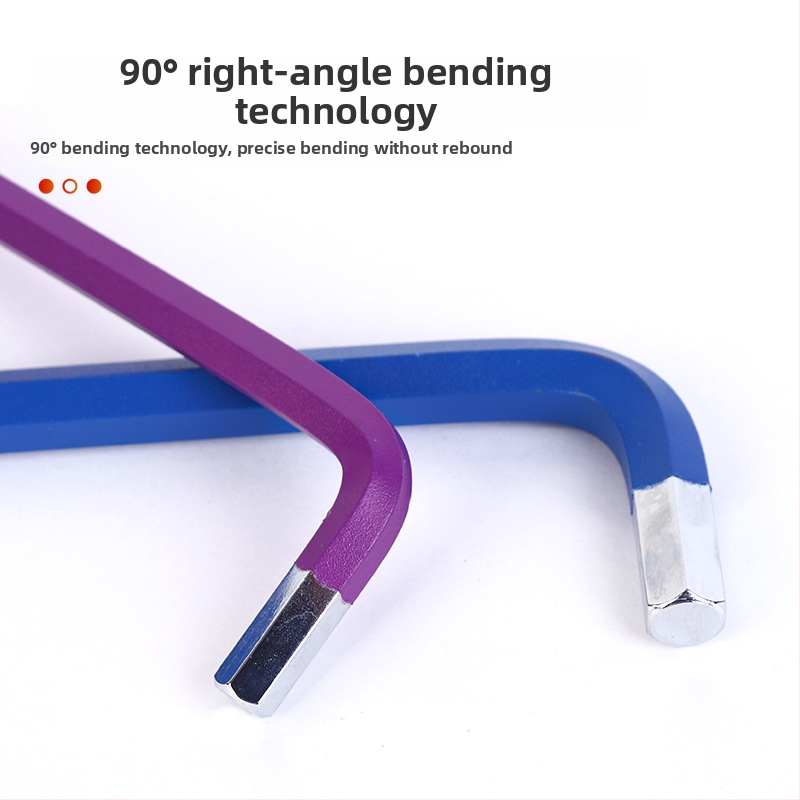 Tööstusliku kvaliteediga Allen võtmete komplekt sisese hexaga — kroom-vanadiumi/S2 teras, nikkelkattega