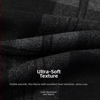 Meeste talvesall viskoosi kiududest, ruuduline muster, keskmise pikkusega, paks sooja jaoks, 2025 talv