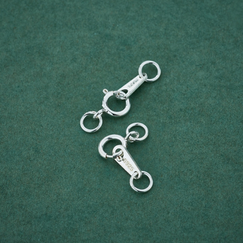 S925 Sterling hõbedane kevadkinnitus – käevõru/kaelakee ühendaja, poleeritud viimistlus, tootekood S122-1, kunstiline vintage stiil