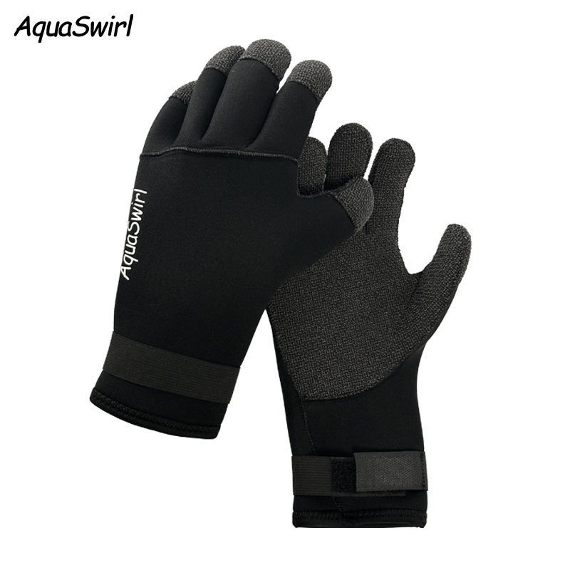 Дайвинг ръкавици от гума, устойчиви на разкрояване, Aquaswirl Aq-032