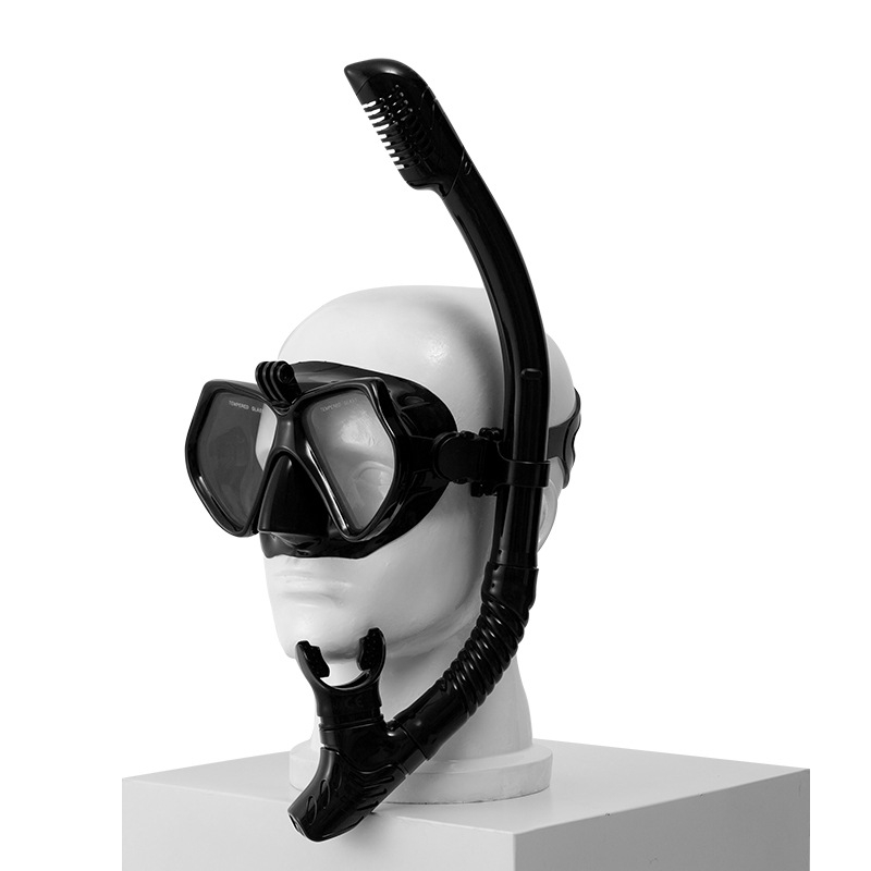 Profesionalni set maska za ronjenje i šnorkla – silikon rub, PC okvir, kaljeno staklo, suhi snorkel