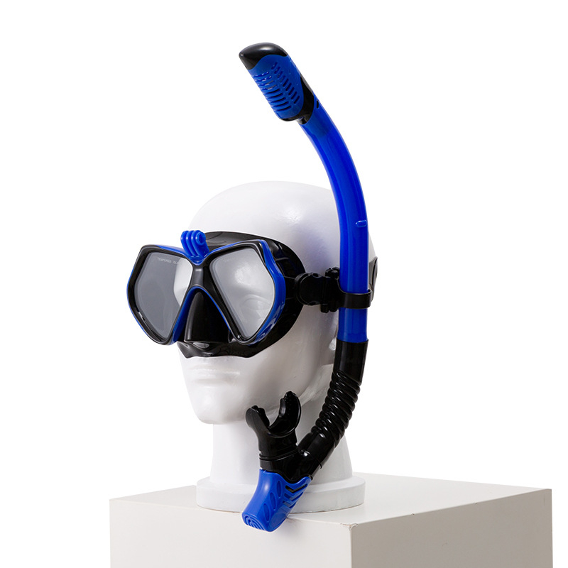 Profesionalni set maska za ronjenje i šnorkla – silikon rub, PC okvir, kaljeno staklo, suhi snorkel