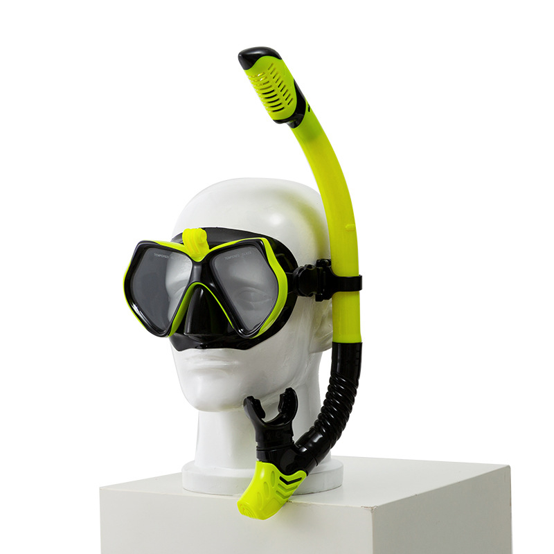 Profesionalni set maska za ronjenje i šnorkla – silikon rub, PC okvir, kaljeno staklo, suhi snorkel