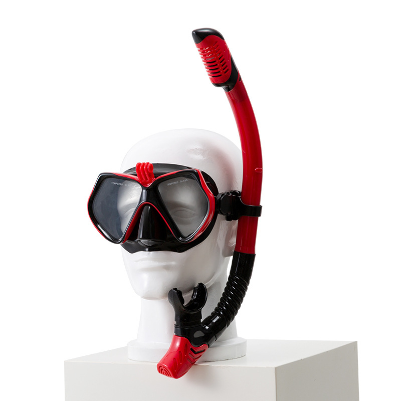 Profesionalni set maska za ronjenje i šnorkla – silikon rub, PC okvir, kaljeno staklo, suhi snorkel