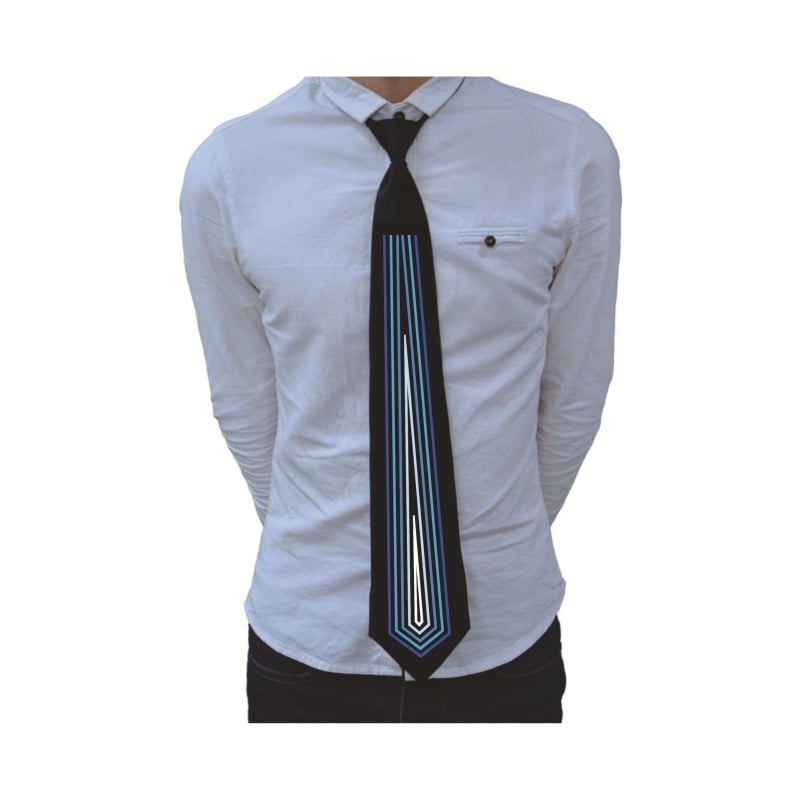 LED осветена вратовръзка за Хелоуин изпълнения, стрелковиден стил, Crown Star марка, Shenzhen произход