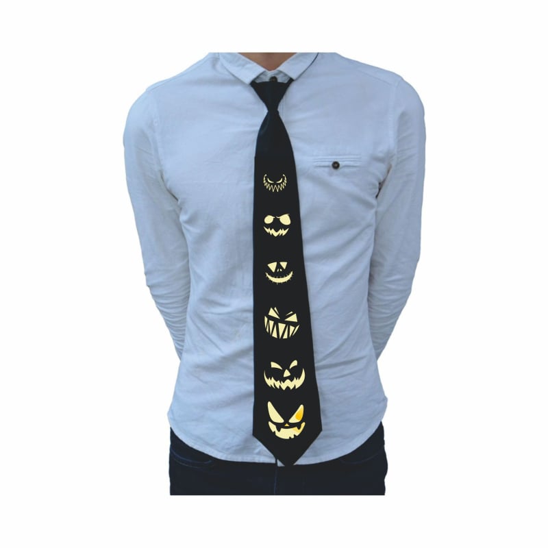 LED осветена вратовръзка за Хелоуин изпълнения, стрелковиден стил, Crown Star марка, Shenzhen произход