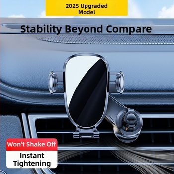 Chaoshuhe universālais auto tālruņa turētājs uz gaisa atveres, pret trīcēšanu atbalsts, horizontālais skats, uzstādīšana klikšķu veidā, pielāgojama apstrāde