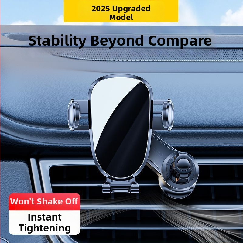 Chaoshuhe universālais auto tālruņa turētājs uz gaisa atveres, pret trīcēšanu atbalsts, horizontālais skats, uzstādīšana klikšķu veidā, pielāgojama apstrāde