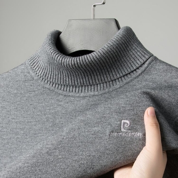 Пуловер с качулка от вълнен бленд PK8197, подвижна яка, бродерия, дълги ръкави с паднали рамене