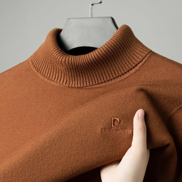 Пуловер с качулка от вълнен бленд PK8197, подвижна яка, бродерия, дълги ръкави с паднали рамене