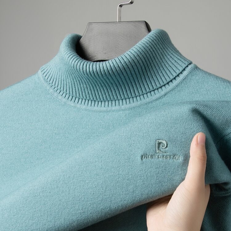 Пуловер с качулка от вълнен бленд PK8197, подвижна яка, бродерия, дълги ръкави с паднали рамене