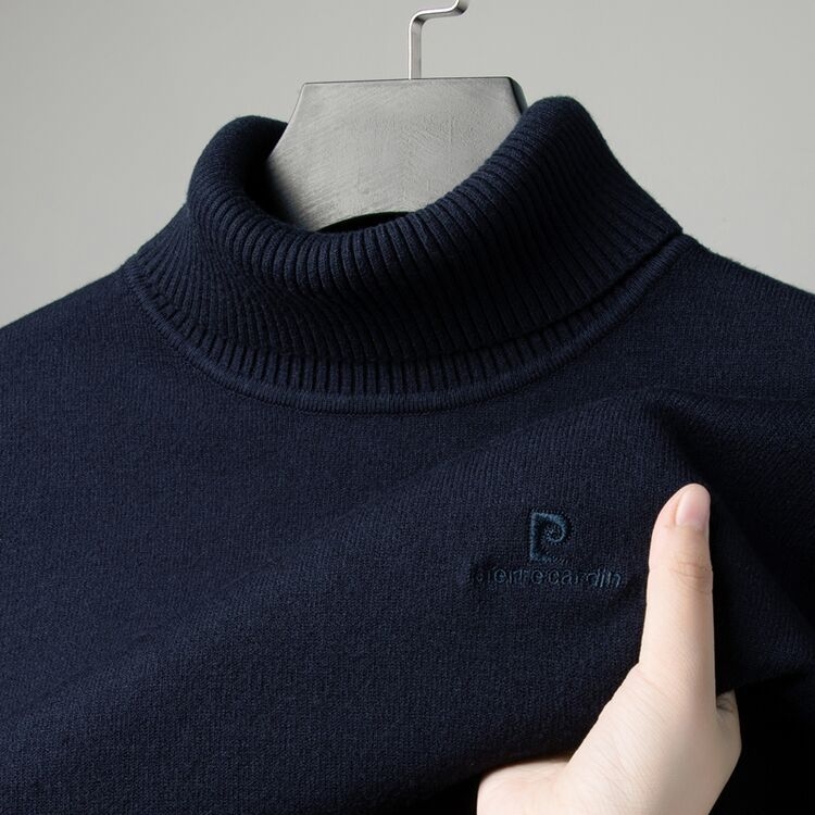 Пуловер с качулка от вълнен бленд PK8197, подвижна яка, бродерия, дълги ръкави с паднали рамене