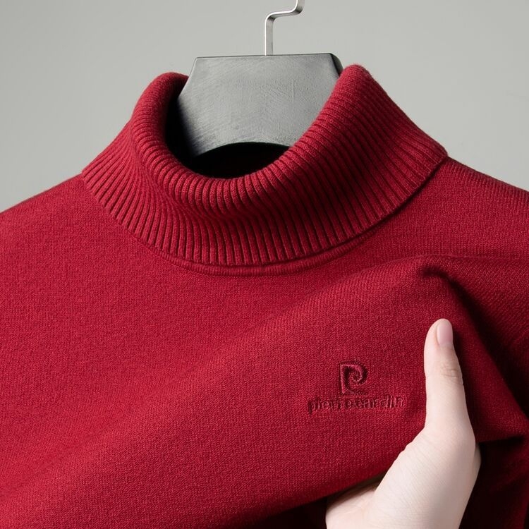 Пуловер с качулка от вълнен бленд PK8197, подвижна яка, бродерия, дълги ръкави с паднали рамене