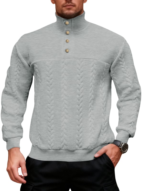 Суитшърт с яка стойка, цип отпред, райета в стил колаж и шевове, свободна кройка