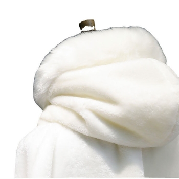 GSGXLY вълнен зимен шал — персонализирано сватбено наметало с фалшив лисичи пух, шал аксесоари