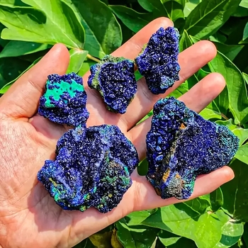Azurite-Malahite sümbioosi kristall-mineraaliproov geoloogilisele õpetusele ja väljapanekuks, premium mineraalnäidised, toormiskristall