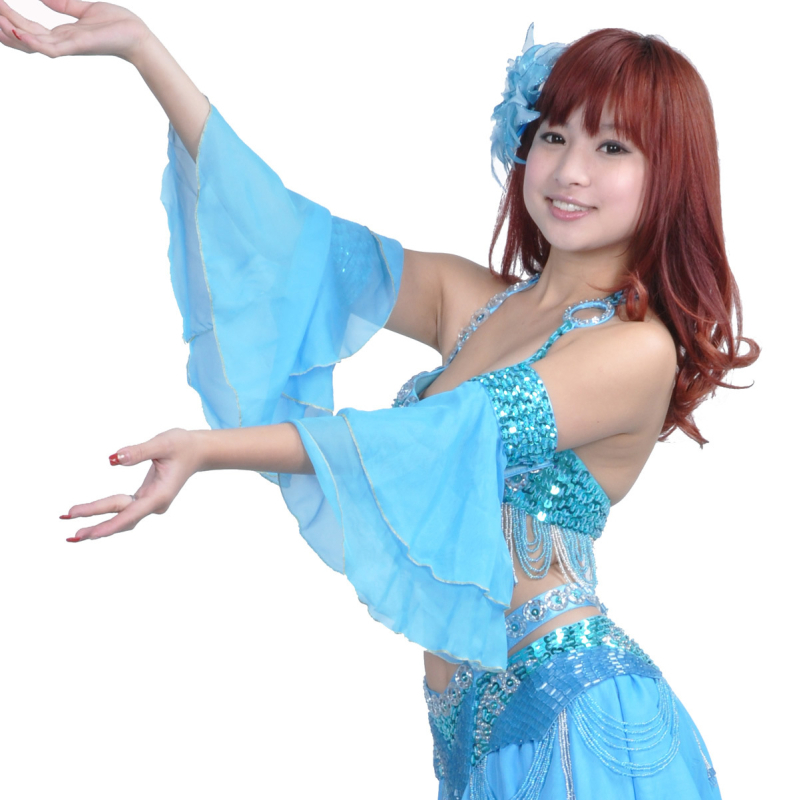 Двоен слой ръкави за танц на корема с бисерна бродерия – шифон полиестер, модерен танцов костюм