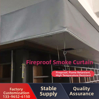 Димозащитна вертикална стена (Фиксирана и гъвкава; Материал: огнеустойчив плат; Модел: огнеустойчив плат за димозащитна вертикална стена; Цел: огнеустойчив и противопожарен)