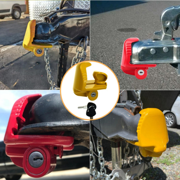 Комплект заключващи халки за RV/яхтово ремарке с кръгла глава – цилиндър на заключването: алуминиева сплав + цинкова сплав + желязо; тегло 620 g или 1275 g; за автомобили