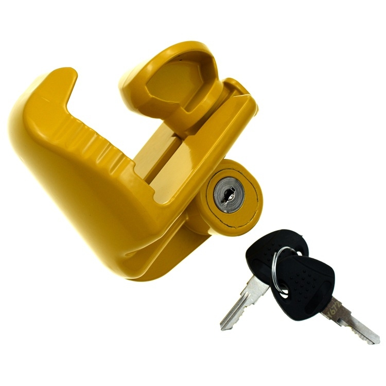 Комплект заключващи халки за RV/яхтово ремарке с кръгла глава – цилиндър на заключването: алуминиева сплав + цинкова сплав + желязо; тегло 620 g или 1275 g; за автомобили