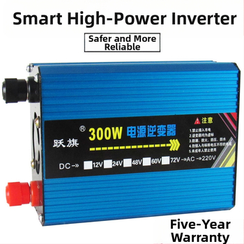 Inverter 12/24V → 220V, 300W, puhasinusoids, auto/veoauto/kodu kasutamiseks