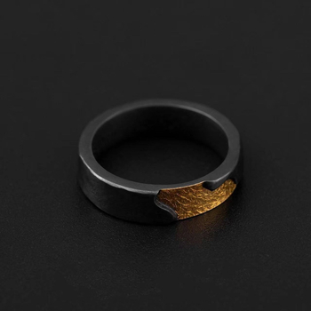 Пръстен от мед с геометричен дизайн, електроплатиран покритие, Seven Shang, унисекс, ретро