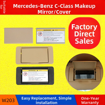 Oukachi kosmeetiline peegel Mercedes-Benz C-Klass W203 eesmise päikesekaitse kate, plastik kate