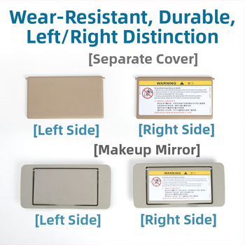 Oukachi kosmeetiline peegel Mercedes-Benz C-Klass W203 eesmise päikesekaitse kate, plastik kate