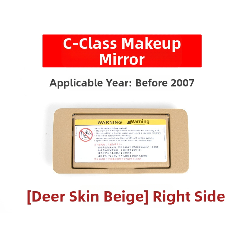 Oukachi kosmeetiline peegel Mercedes-Benz C-Klass W203 eesmise päikesekaitse kate, plastik kate