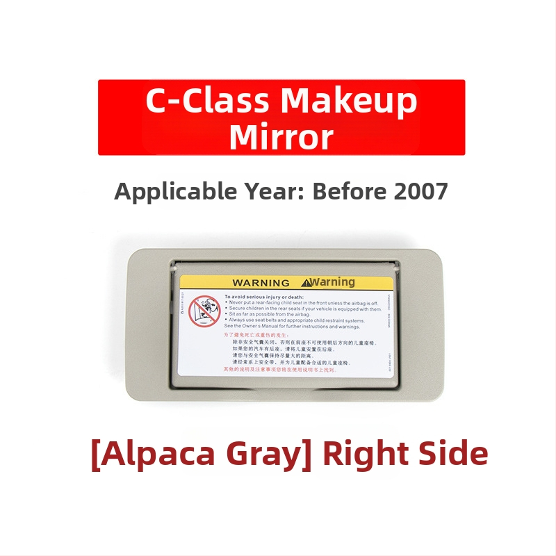Oukachi kosmeetiline peegel Mercedes-Benz C-Klass W203 eesmise päikesekaitse kate, plastik kate