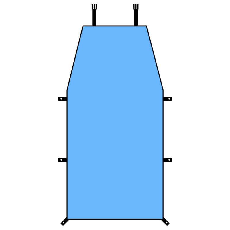 SUV oldalsó autóponyva — Oxford anyag, vízálló 2000mm, kültéri árnyékoló ponyva