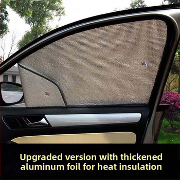 Automobilio saulės skydelis priekiniam stiklui, aliuminio folija, storesnė konstrukcija, siurbtuko tvirtinimas, universalus