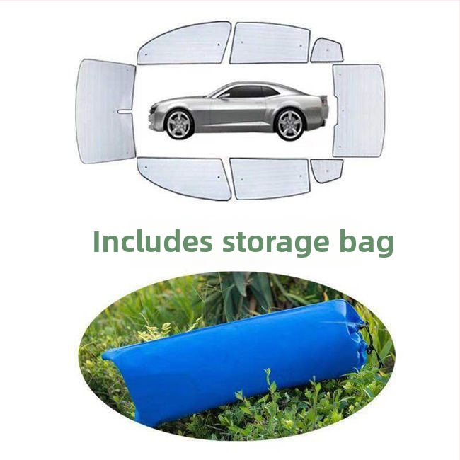 Automobilio saulės skydelis priekiniam stiklui, aliuminio folija, storesnė konstrukcija, siurbtuko tvirtinimas, universalus