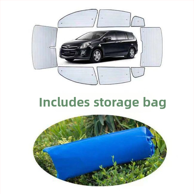 Automobilio saulės skydelis priekiniam stiklui, aliuminio folija, storesnė konstrukcija, siurbtuko tvirtinimas, universalus